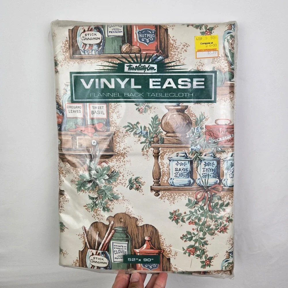 Vintage‎ Tabel ease vinyl tablecloth 52x90